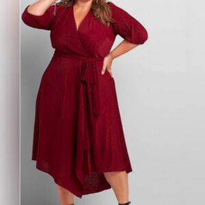 Fall burgundy dress